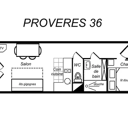 2 Pieces, Expose Sud, Sur Les Pistes - Fr-1-182-51 * メリベル